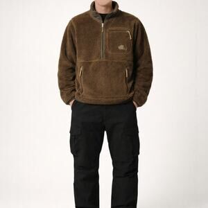 The North Face Extreme Pile Pullover Mens S Sherpa Fleece Half Zip 3 Zip Pockets